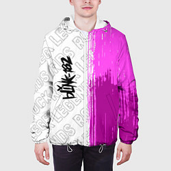 Куртка с капюшоном мужская Blink 182 rock legends: по-вертикали, цвет: 3D-белый — фото 2