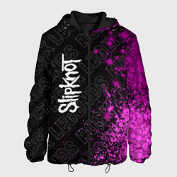 Куртка с капюшоном мужская Slipknot rock legends: по-вертикали, цвет: 3D-черный