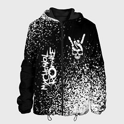 Мужская куртка My Chemical Romance и рок символ на темном фоне