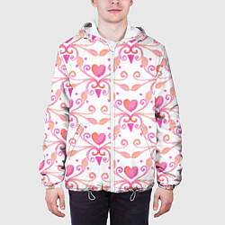 Куртка с капюшоном мужская Love mood, цвет: 3D-белый — фото 2