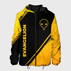 Мужская куртка Evangelion - gold gradient: надпись, символ