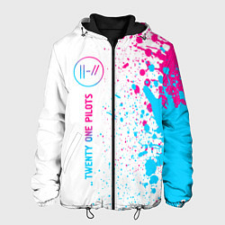 Мужская куртка Twenty One Pilots neon gradient style: по-вертикал