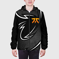 Куртка с капюшоном мужская Fnatic - white line, цвет: 3D-черный — фото 2