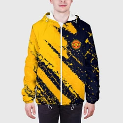 Куртка с капюшоном мужская Manchester United FC ФК Манчестер Юнайтед, цвет: 3D-белый — фото 2