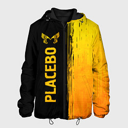 Куртка с капюшоном мужская Placebo - gold gradient: по-вертикали, цвет: 3D-черный