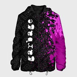 Куртка с капюшоном мужская Garbage rock legends: по-вертикали, цвет: 3D-черный
