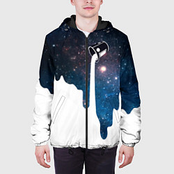 Куртка с капюшоном мужская Млечный Путь - Milky Way, цвет: 3D-черный — фото 2