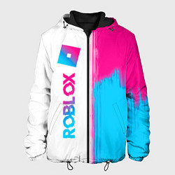 Мужская куртка Roblox neon gradient style: по-вертикали