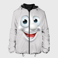Куртка с капюшоном мужская Милая улыбка, цвет: 3D-черный