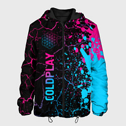 Мужская куртка Coldplay - neon gradient: по-вертикали