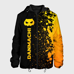 Куртка с капюшоном мужская DanMachi - gold gradient: по-вертикали, цвет: 3D-черный
