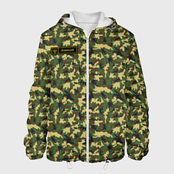 Куртка с капюшоном мужская Камуфляж флора - Алексей, цвет: 3D-белый