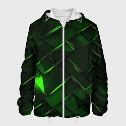 Мужская куртка Зеленые элементы абстракция