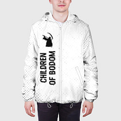 Куртка с капюшоном мужская Children of Bodom glitch на светлом фоне: по-верти, цвет: 3D-белый — фото 2