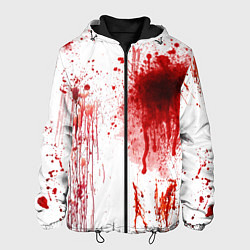 Куртка с капюшоном мужская Брызги крови, цвет: 3D-черный