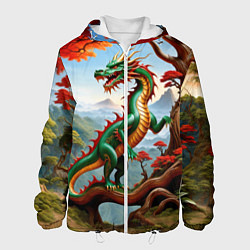 Мужская куртка Зеленый деревянный дракон
