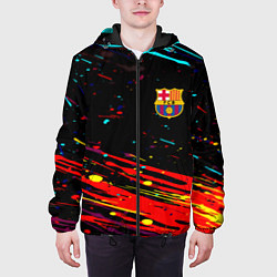 Куртка с капюшоном мужская Barcelona краски, цвет: 3D-черный — фото 2