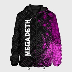 Куртка с капюшоном мужская Megadeth rock legends по-вертикали, цвет: 3D-черный