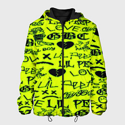 Куртка с капюшоном мужская Lil peep кислотный стиль, цвет: 3D-черный