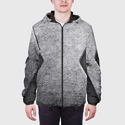 Куртка с капюшоном мужская Стальная болванка, цвет: 3D-черный — фото 2