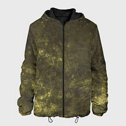 Куртка с капюшоном мужская Абстракция - khaki background, цвет: 3D-черный
