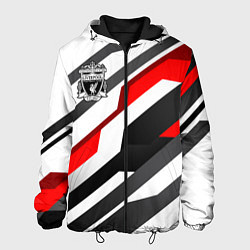 Куртка с капюшоном мужская Ливерпуль - абстракция, цвет: 3D-черный