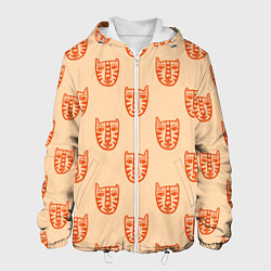 Куртка с капюшоном мужская Drawn Tiger, цвет: 3D-белый