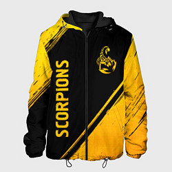 Мужская куртка Scorpions - gold gradient вертикально