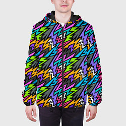 Куртка с капюшоном мужская Sharp colored, цвет: 3D-черный — фото 2