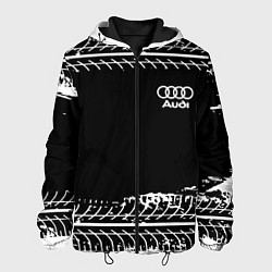 Куртка с капюшоном мужская Audi sportcolor, цвет: 3D-черный