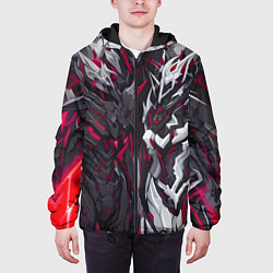 Куртка с капюшоном мужская Адская броня, цвет: 3D-черный — фото 2