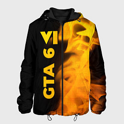 Мужская куртка GTA 6 - gold gradient по-вертикали