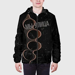 Куртка с капюшоном мужская Мы с улицы, цвет: 3D-черный — фото 2