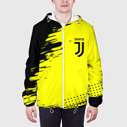 Куртка с капюшоном мужская Juventus спортивные краски, цвет: 3D-белый — фото 2