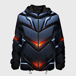 Куртка с капюшоном мужская Объемная броня с ярким светом, цвет: 3D-черный