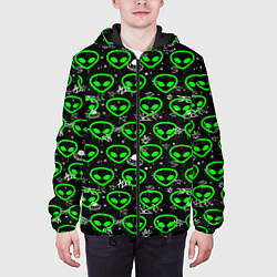 Куртка с капюшоном мужская Super alien, цвет: 3D-черный — фото 2