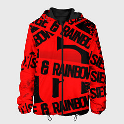 Куртка с капюшоном мужская Rainbox six краски, цвет: 3D-черный