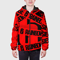 Куртка с капюшоном мужская Rainbox six краски, цвет: 3D-черный — фото 2