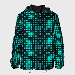 Куртка с капюшоном мужская Неоновый светящийся, цвет: 3D-черный