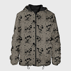 Куртка с капюшоном мужская Микки Маус матрос - паттерн, цвет: 3D-черный
