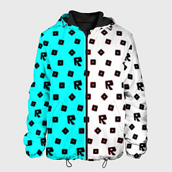 Куртка с капюшоном мужская Roblox pattern logo mobile, цвет: 3D-черный