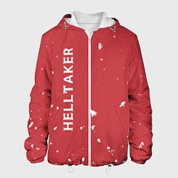 Куртка с капюшоном мужская Helltaker, цвет: 3D-белый