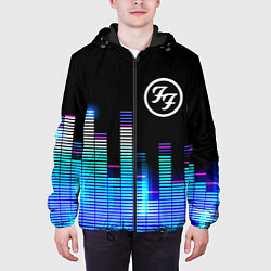 Куртка с капюшоном мужская Foo Fighters эквалайзер, цвет: 3D-черный — фото 2