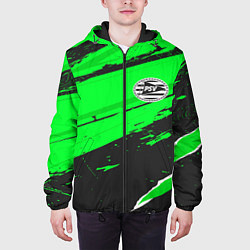 Куртка с капюшоном мужская PSV sport green, цвет: 3D-черный — фото 2