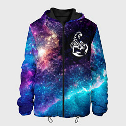 Куртка с капюшоном мужская Scorpions space rock, цвет: 3D-черный
