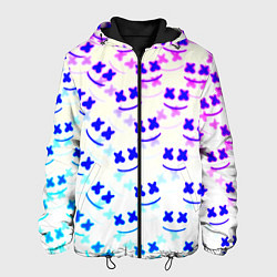 Куртка с капюшоном мужская Marshmello pattern neon, цвет: 3D-черный