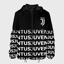 Куртка с капюшоном мужская Juventus pattern fc club steel, цвет: 3D-черный