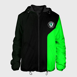Мужская куртка Skoda pattern sport green