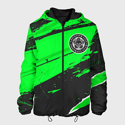 Куртка с капюшоном мужская Leicester City sport green, цвет: 3D-черный