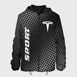Куртка с капюшоном мужская Tesla sport carbon, цвет: 3D-черный